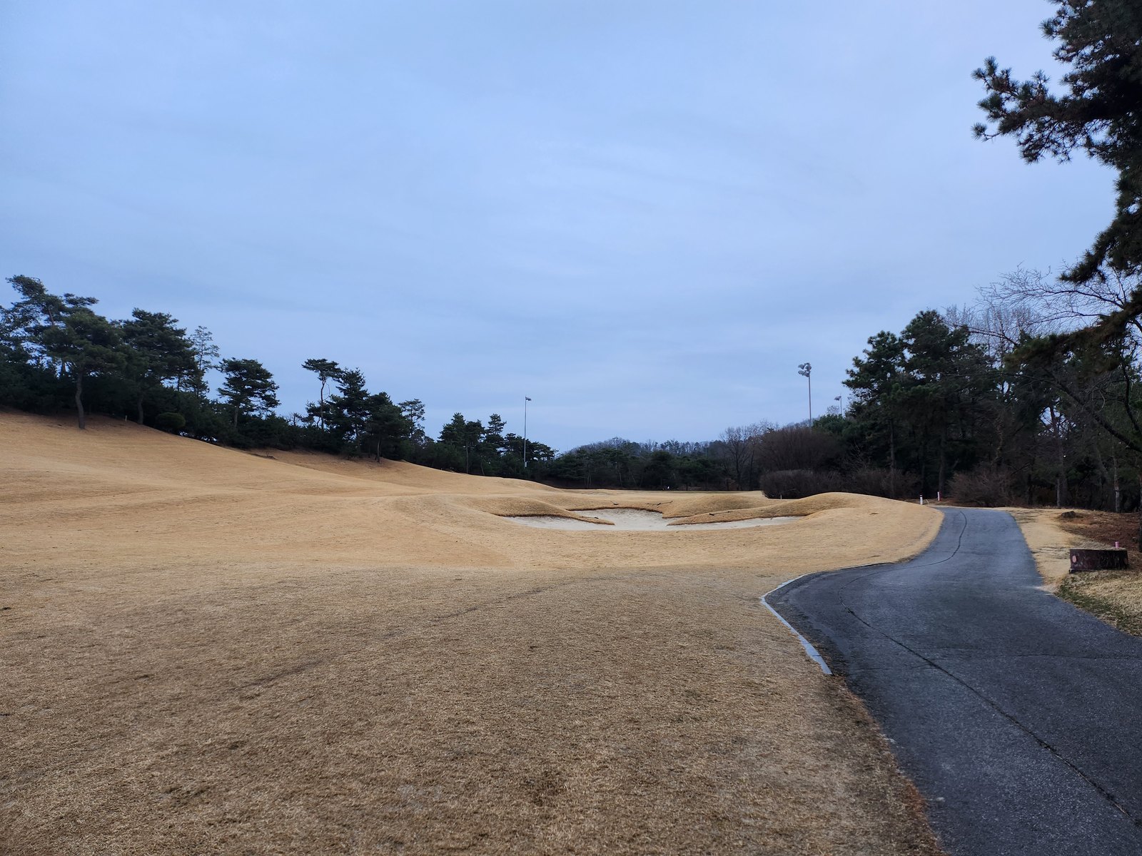 아리지CC 벙커와 카트 도로