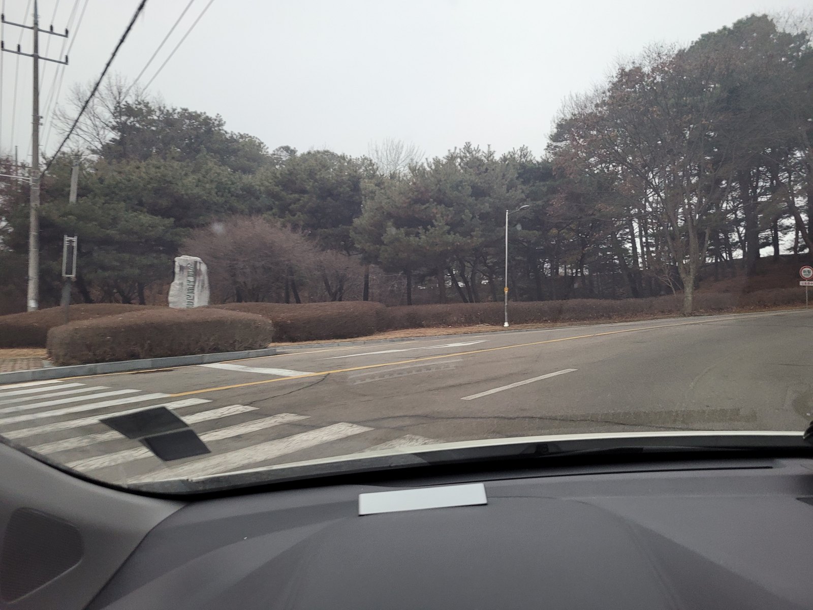 천안상록CC 진입로 아침 풍경
