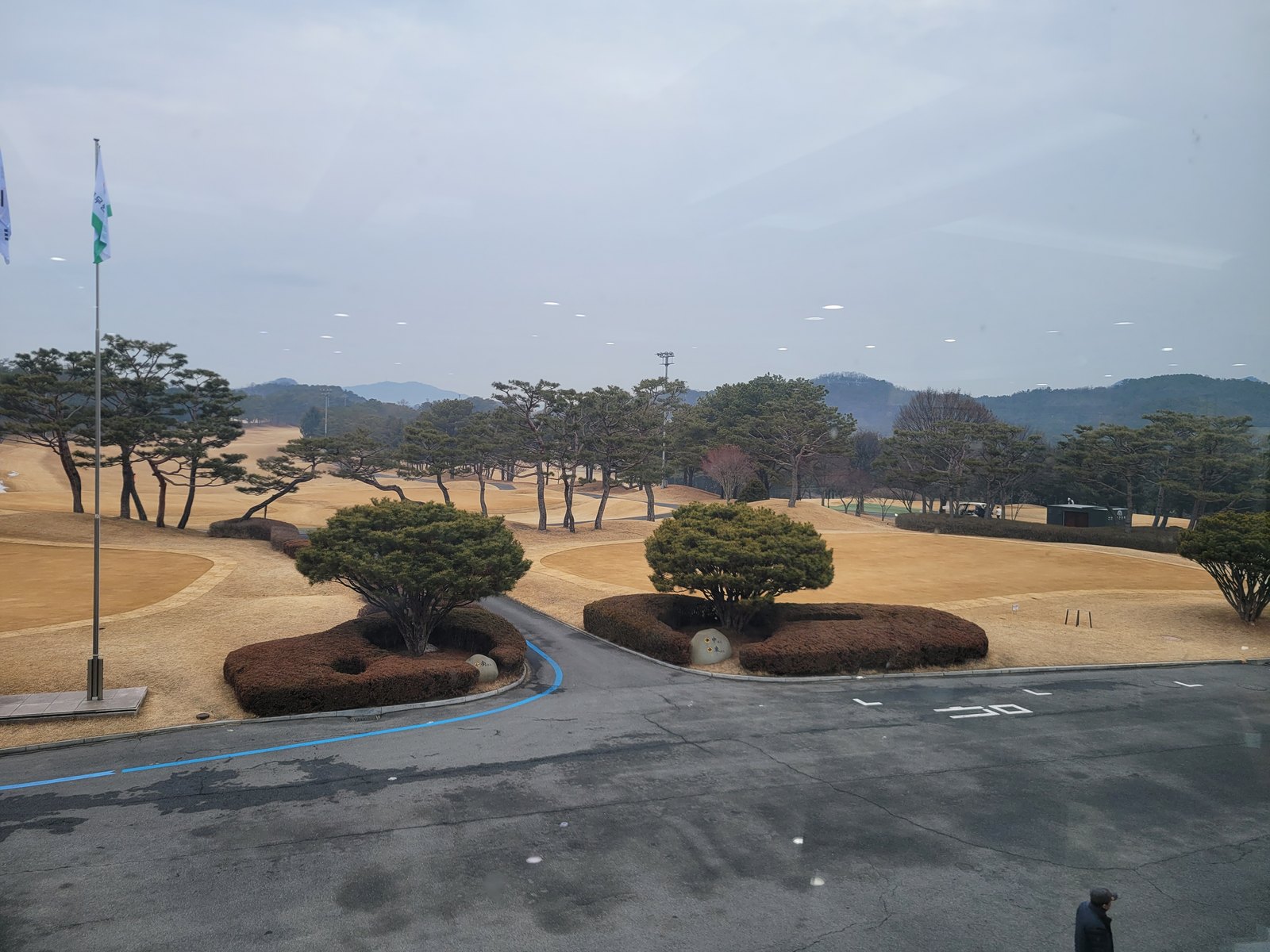 천안상록CC 겨울 코스 전경